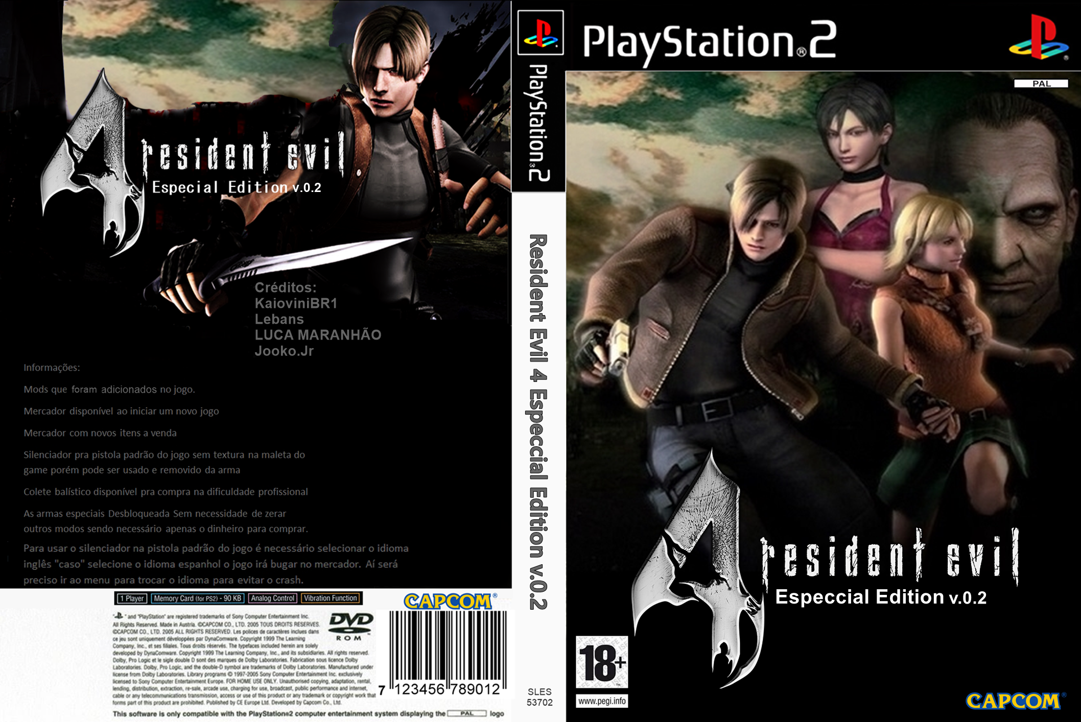 Resident Evil 4 Waly MOD Edition Dublado PT-BR - PS2 ISO RIP 