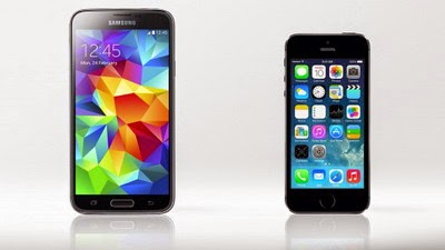 Pilih Samsung Galaxy S5 atau iPhone 5s?