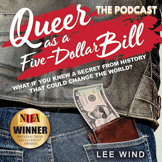 the QUEER AS A FIVE-DOLLAR BILL: THE PODCAST logo