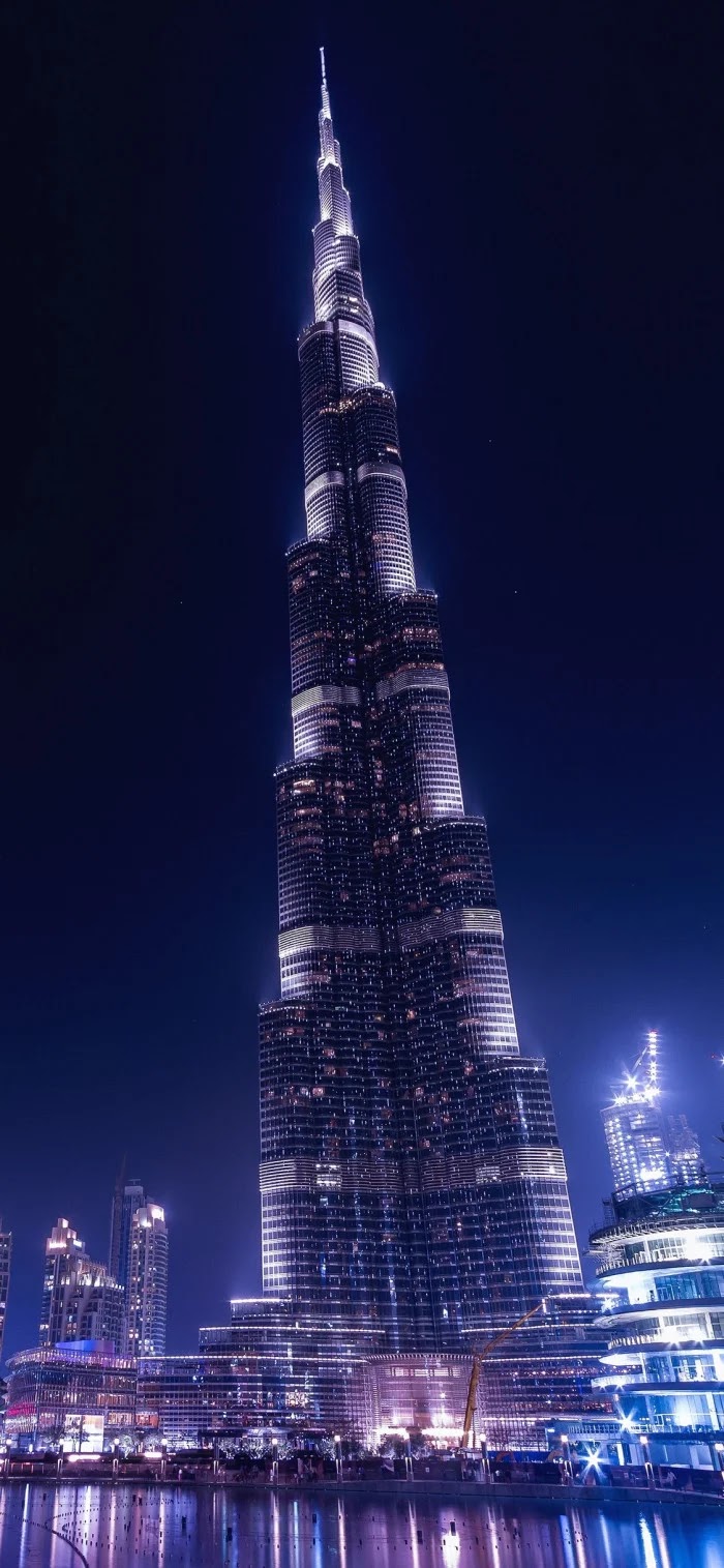 1125x2436 برج خليفة دبي الليلي Iphone XS ، Iphone 10 ، Iphone X HD 4K Wallpapers ، صورة ، خلفيات ، صور وصور