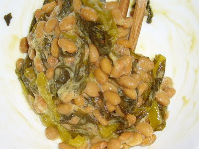 納豆に高菜漬け感覚