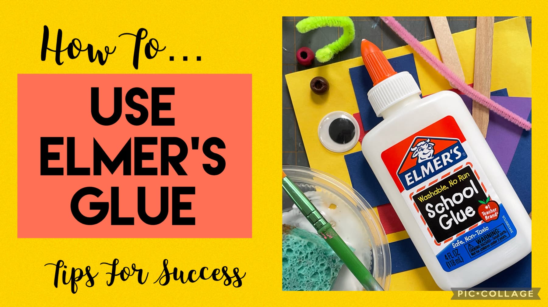 Create Art With Mrs. P!: New Demo Video: How To Use Elmer's Glue/How To Use PVA  Glue