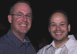 City Councilman Scott Matas (l) with former city attorney Ruben Duran (r)