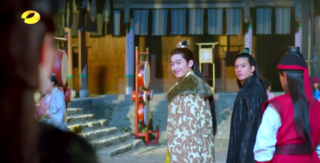 Zhang Han and Kenny Kwan in 2016 c-drama Classic of Mountains and Seas