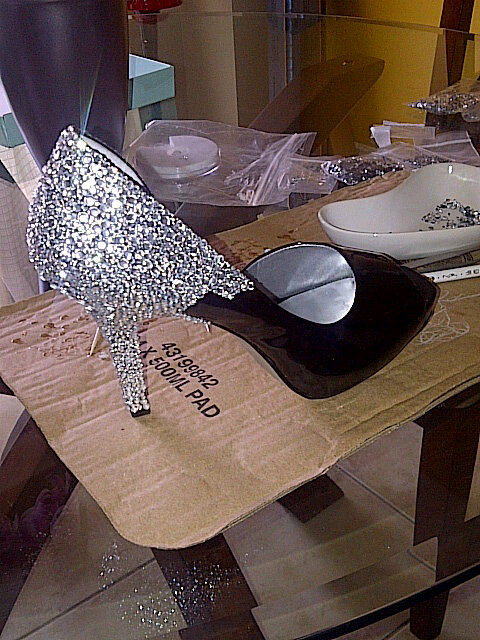 bling wedding shoes