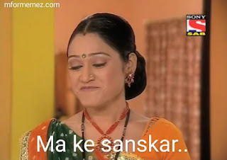 Ma Ke sanskar daya ben meme template video download