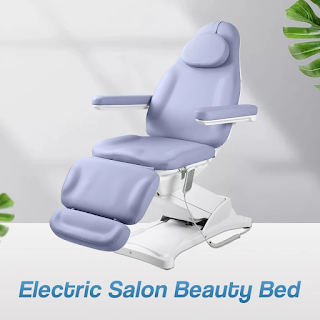 Electric Facial Bed Lash Chair White Upholstery 3 Motors