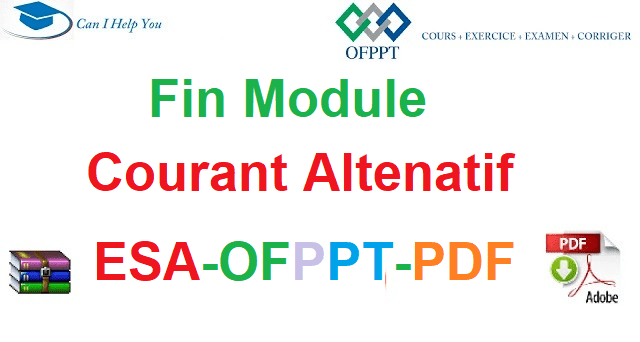 Examen De Fin Module Courant Alternatif Électromécanique des Systèmes Automatisées-ESA-OFPPT-PDF