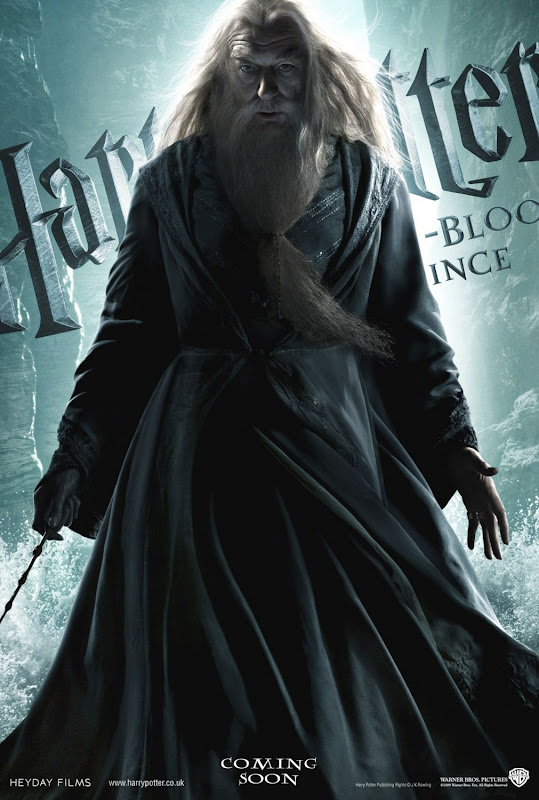 Michael Gambon as Dumbledore Harry Potter 6 movie poster