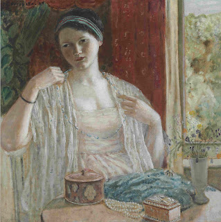 Frederick Carl Frieseke Girl with Necklace