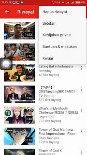 Cara Menghapus Riwayat Youtube