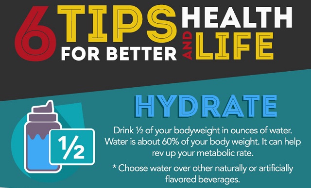 Image: Six Tips For Better Health And Life #infographic