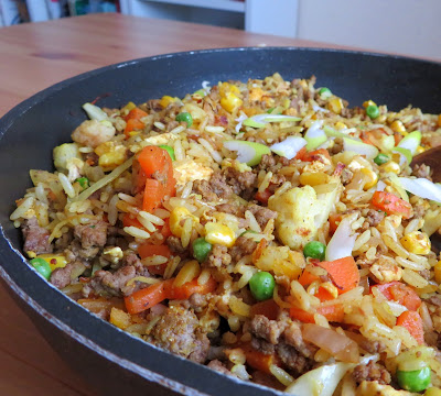 Curried Beef Fried Rice