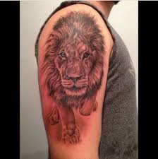 tattoos Tato singa 3D  untuk lenga pria 3D  lion tattoo 