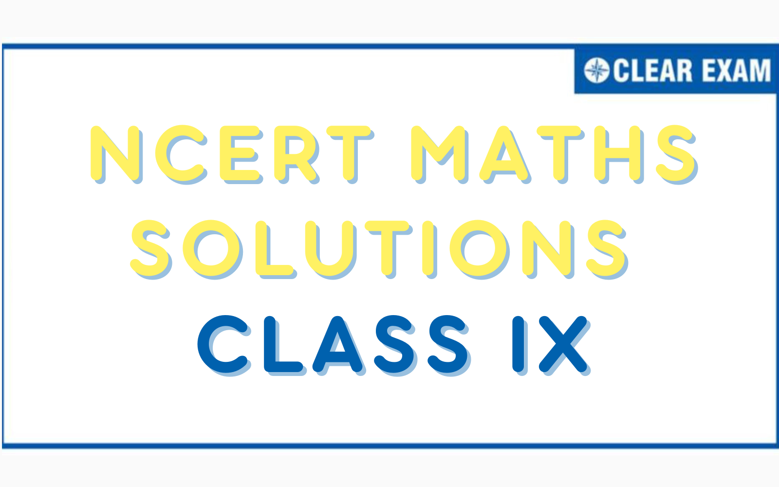 NCERT Solutions Class 9 Mathematics