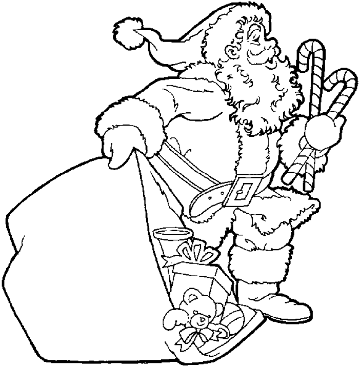 7 Santa Claus Coloring Pages For Kids - Merry Christmas