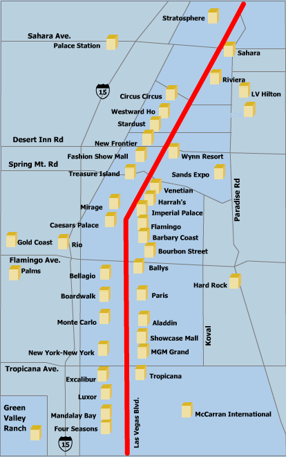 las vegas strip map 2011 pdf. Las Vegas Strip Map