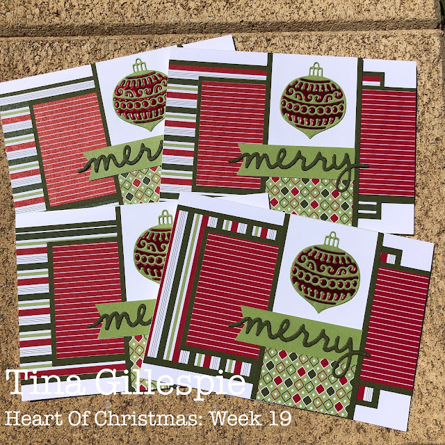 scissorspapercard, Stampin' Up!, Heart Of Christmas, Christmas To Remember, Heartwarming Hugs DSP, Gingerbread Dies, Sheetload Of Cards, Christmas Card