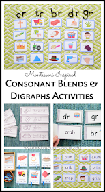 Montessori Inspired Blue Series - Learning about Consonant Blends