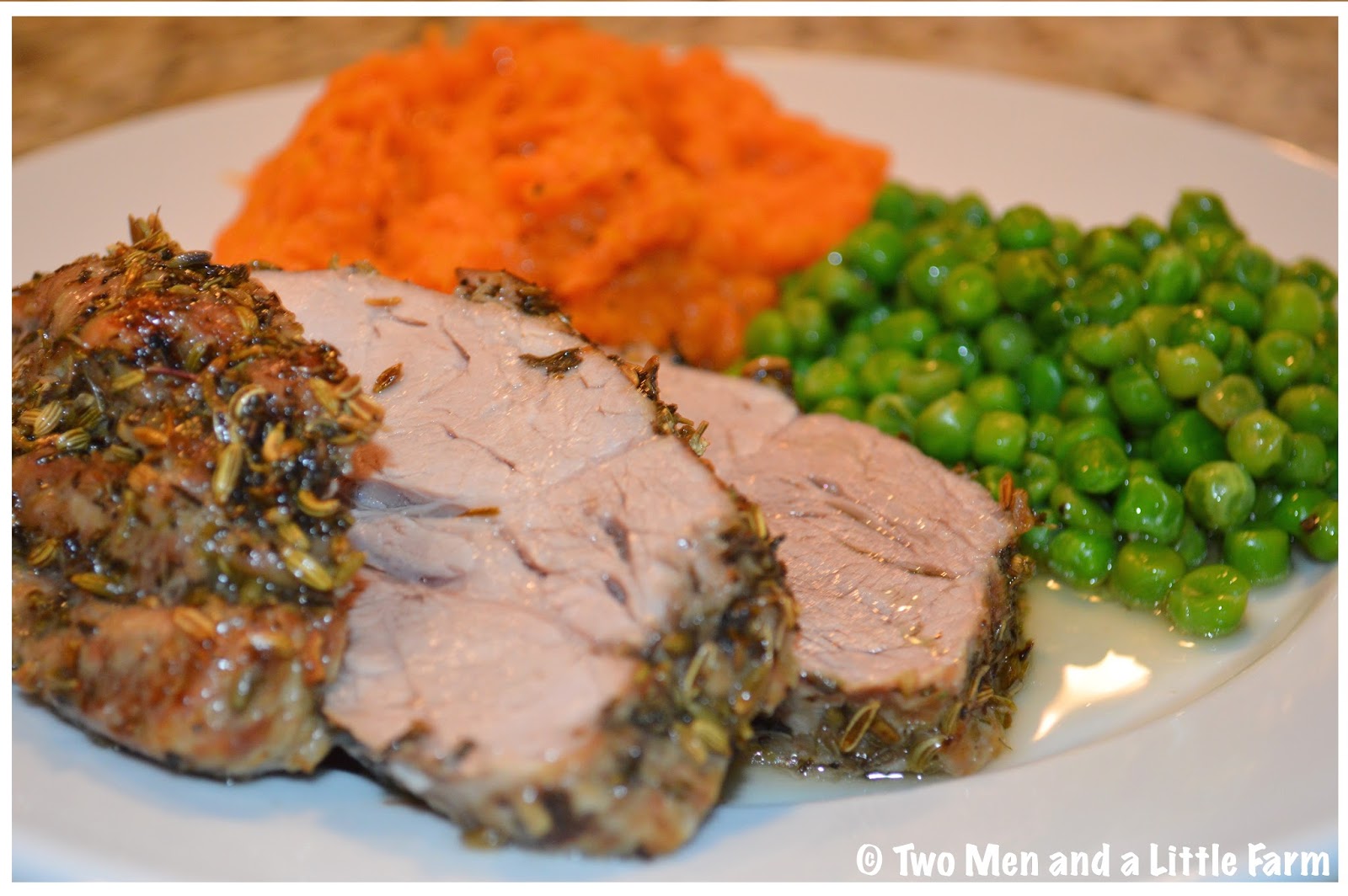 Two Men and a Little Farm: ROAST PORK LOIN DINNER