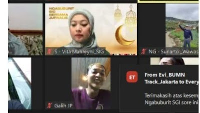  Jaga Silaturrahmi, SIG Gelar Ngabuburit Virtual Bersama Wartawan