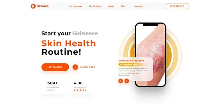 AI Healthcare Medical Care Website Skinive