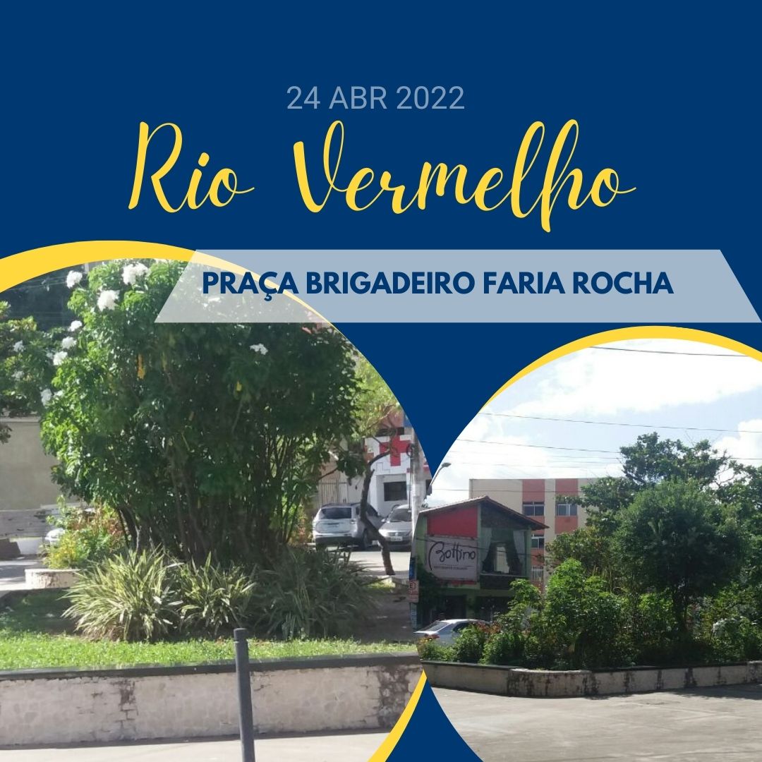 Manutenção incompleta na Praça Brigadeiro Faria Rocha