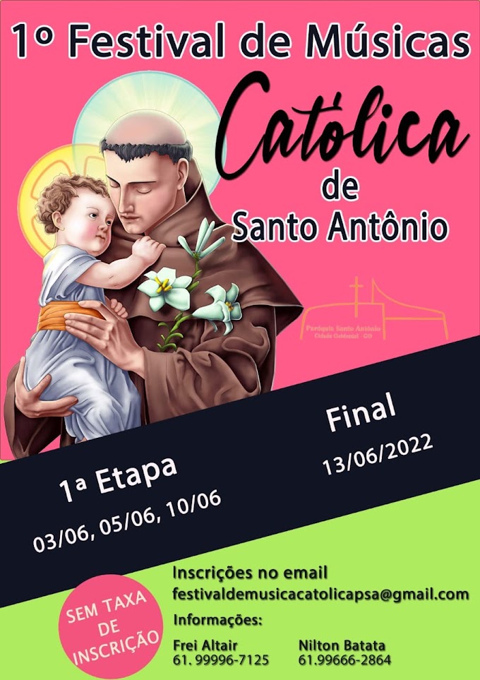 Vem aí o primeiro Festival de Música Católica de Santo Antônio