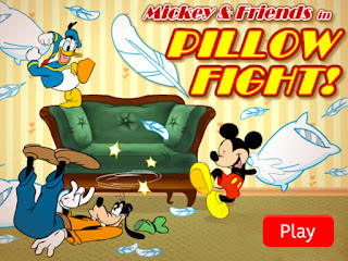 Mickey And Friends in Pillow Fight 