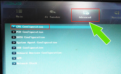 advanced bios setting cpu configuration