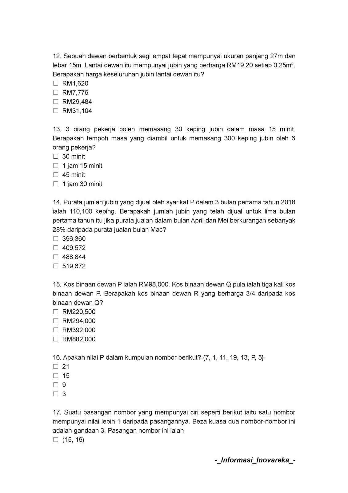 Contoh Soalan Penolong Jurutera JA29 (Elektrik) KKM 2019 