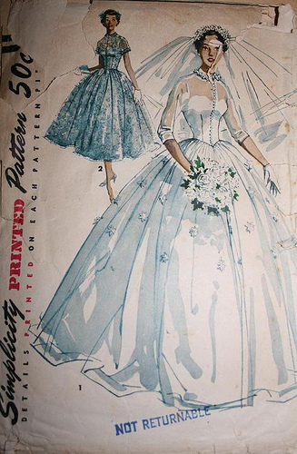 Vintage Wedding Gown Patterns Vintage Marriage Dresses