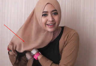 Tutorial Hijab Segi Empat Paris Renda