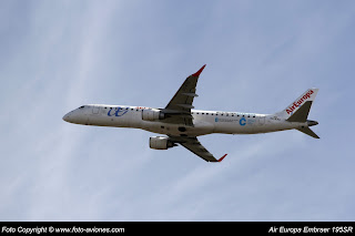 AVIÓN EMBRAER 195 EC-KXD