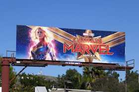 Captain Marvel movie billboard