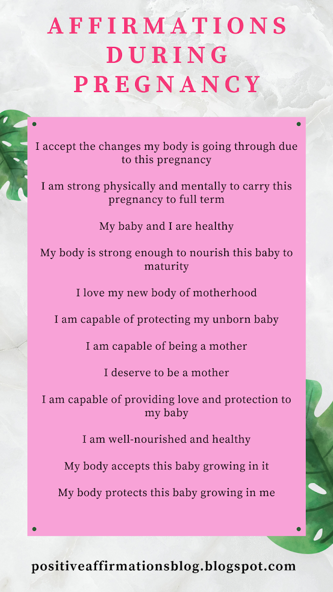 Affirmations During Pregnancy