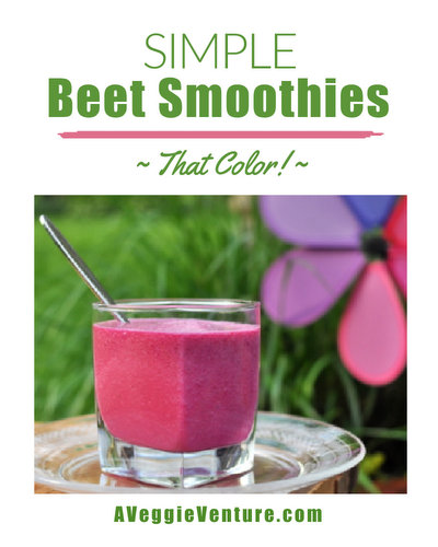 Beet Smoothies, more healthy vegetable smoothies ♥ AVeggieVenture.com.