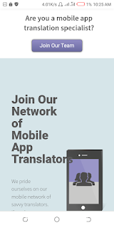 Translate mobile applications
