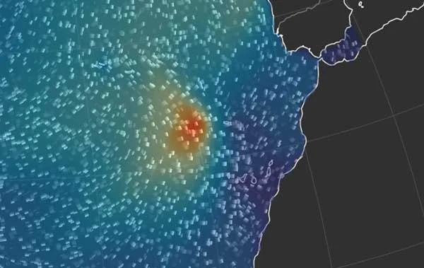 Leslie, ya como depresión tropical, afectará, sobre todo a las islas occidentales de Canarias, en lo marítimo y con ráfagas de fuerte viento