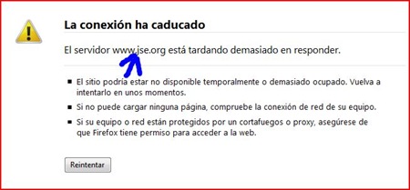 Ataque a las webs Así se vio la pagina de juventudes socialistas