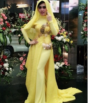 35+ Model Terbaik, Baju Muslim Gamis Syahrini 2018, Update 