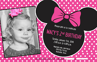 Minnie Mouse  Birthday Party on Minnie Mouse Invitation Template   Minnie Mouse Invitation Template