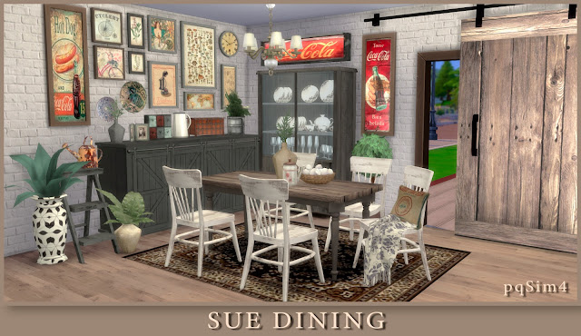 los sims 4 cc. comedor sue