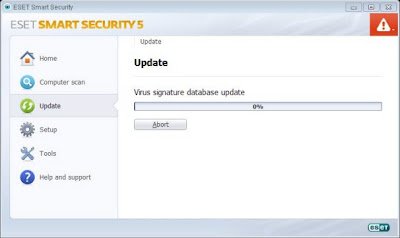 ESET SMART SECURITIES Antivirus Update - Virus signature database update