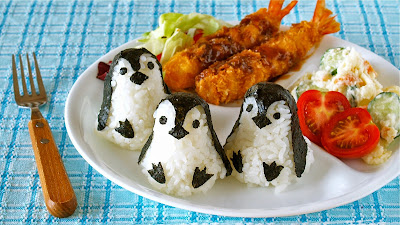 赤ちゃんペンギンおにぎりのワンプレートランチ お弁当アイディア 動画レシピ Cooklabo 英語で作ろう 日本の家庭料理
