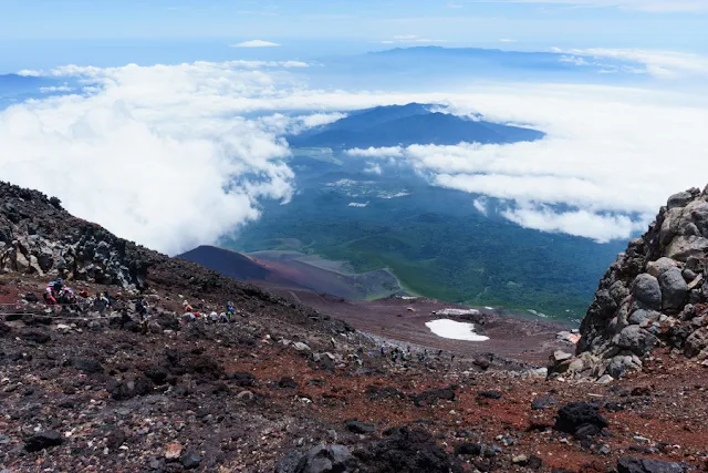 富士山頂からの景色～富士宮ルート