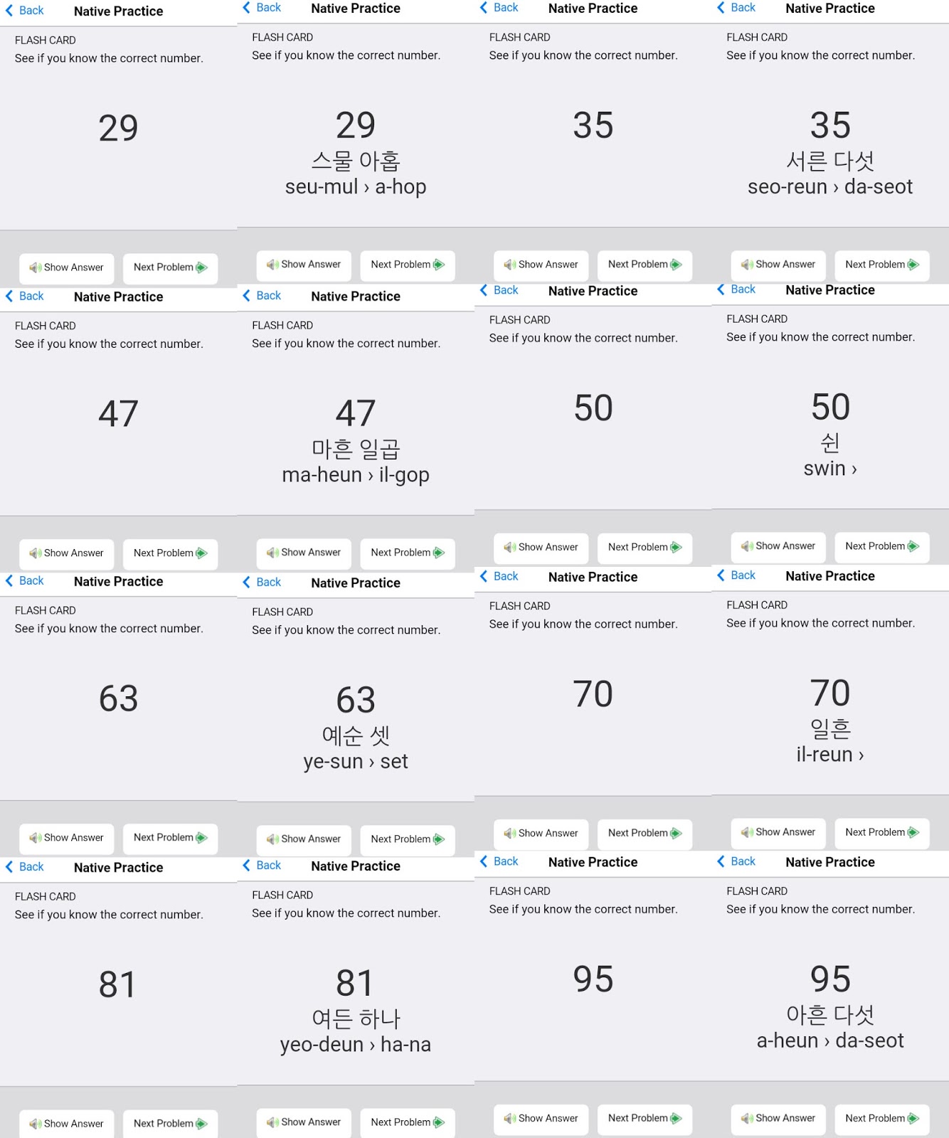 Angka Native Korea Aplikasi Korean Numbers & Counting