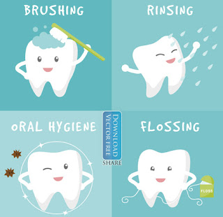 Vệ sinh răng miệng Dental hygiene vector 2685