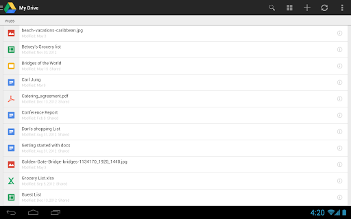 Google Drive for android