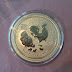 SOLD Bullion Silver 999.9 Pert Mint Lunar Rooster 1/2oz Tahun Baru Cina